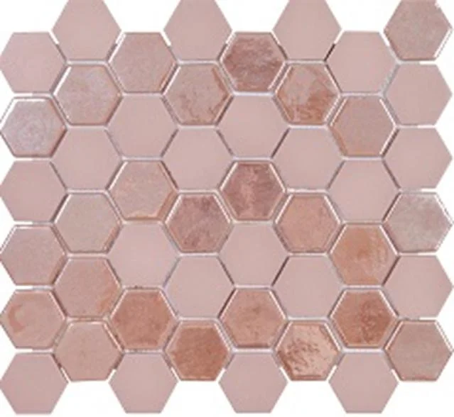 Мозайка Испания Sixties PINK 6 33х29,8 (размер чипа 5,0х5,0)