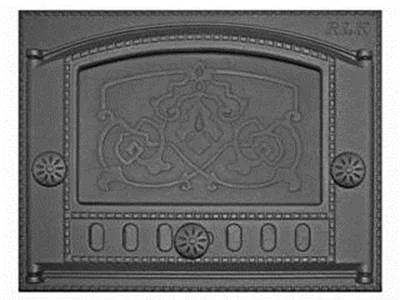 Дверца каминная крашенная ДК-2Б (Р) (с рисунком) Дверца каминная крашенная ДК-2Б (Р) (с рисунком)