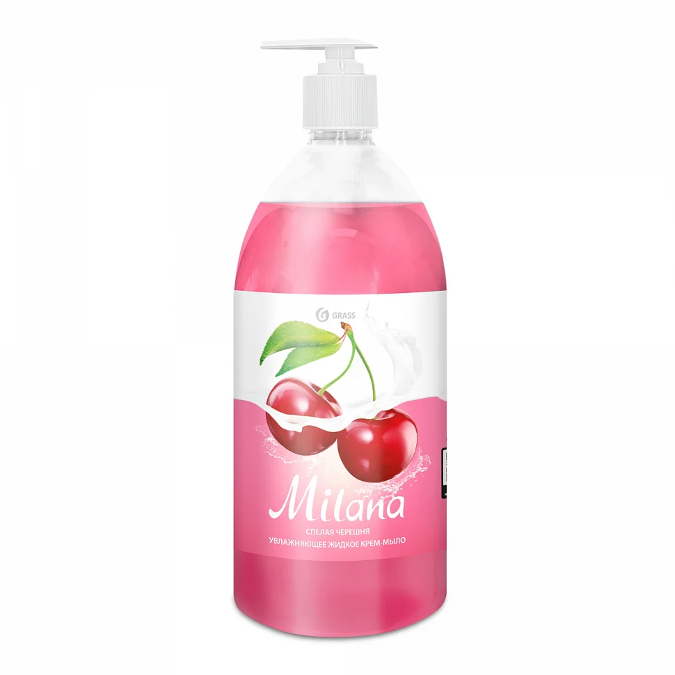 Крем-мыло GRASS Milana "Спелая черешня" 1л
