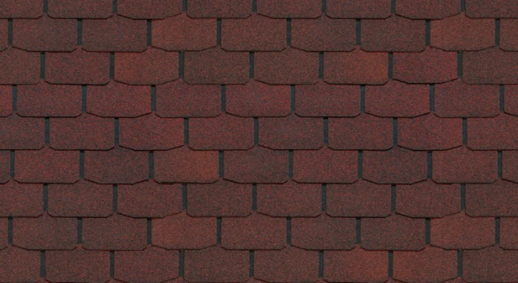 Черепица гибкая Docke PIE STANDARD Крона красный S=3,1 м2/уп