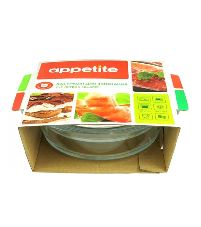 Контейнер для СВЧ Appetite CR4 с крышкой / 2.5л Контейнер для СВЧ Appetite CR4 с крышкой / 2.5л