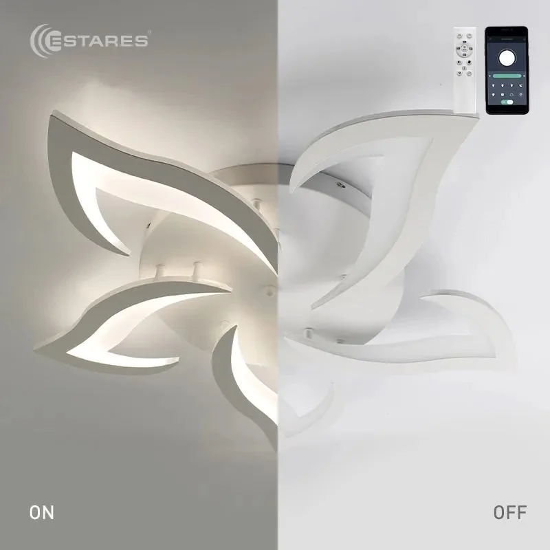 Светильник управляемый светодиодный ELLA 70W 5F-APP 640x65-WHITE/WHITE-220-IP20