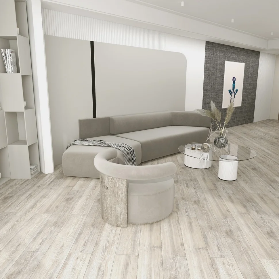 Плитка каменно-полимерная SPC FLOORBEE PROJECT 43 класс Дуб Монтана 1218*180*4,3 мм, арт.1760