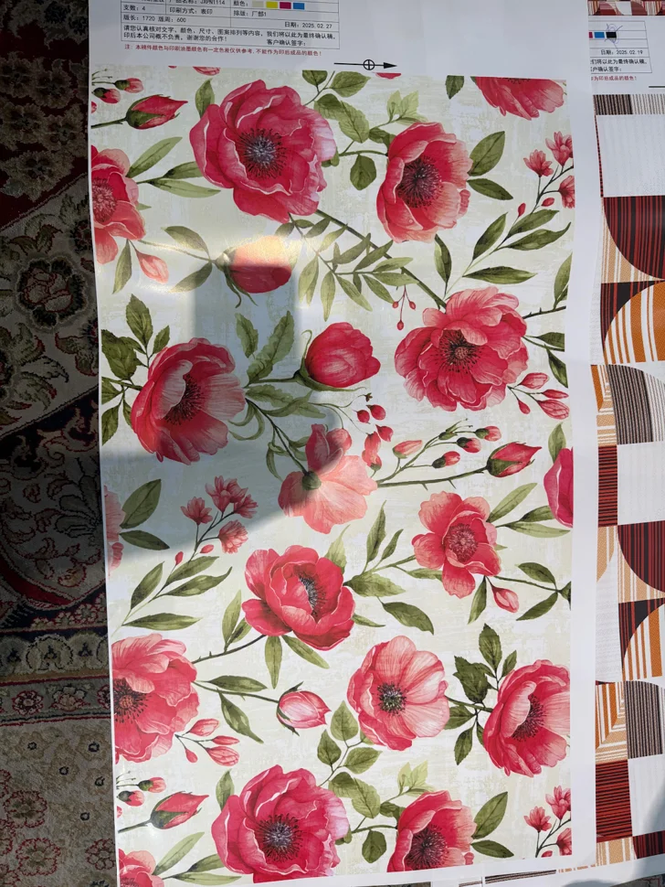 Клеенка ПВХ Ad&#232;le 678, на тканевой основе 1,4х20м. Dekorelle