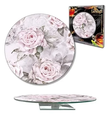 Блюдо КВЕСТОР 105-1558 сервировочное вращающееся, d 280 мм, стекло