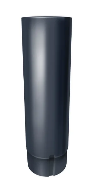 ST Труба круглая соединительная, 125/90, 1м RAL 7024