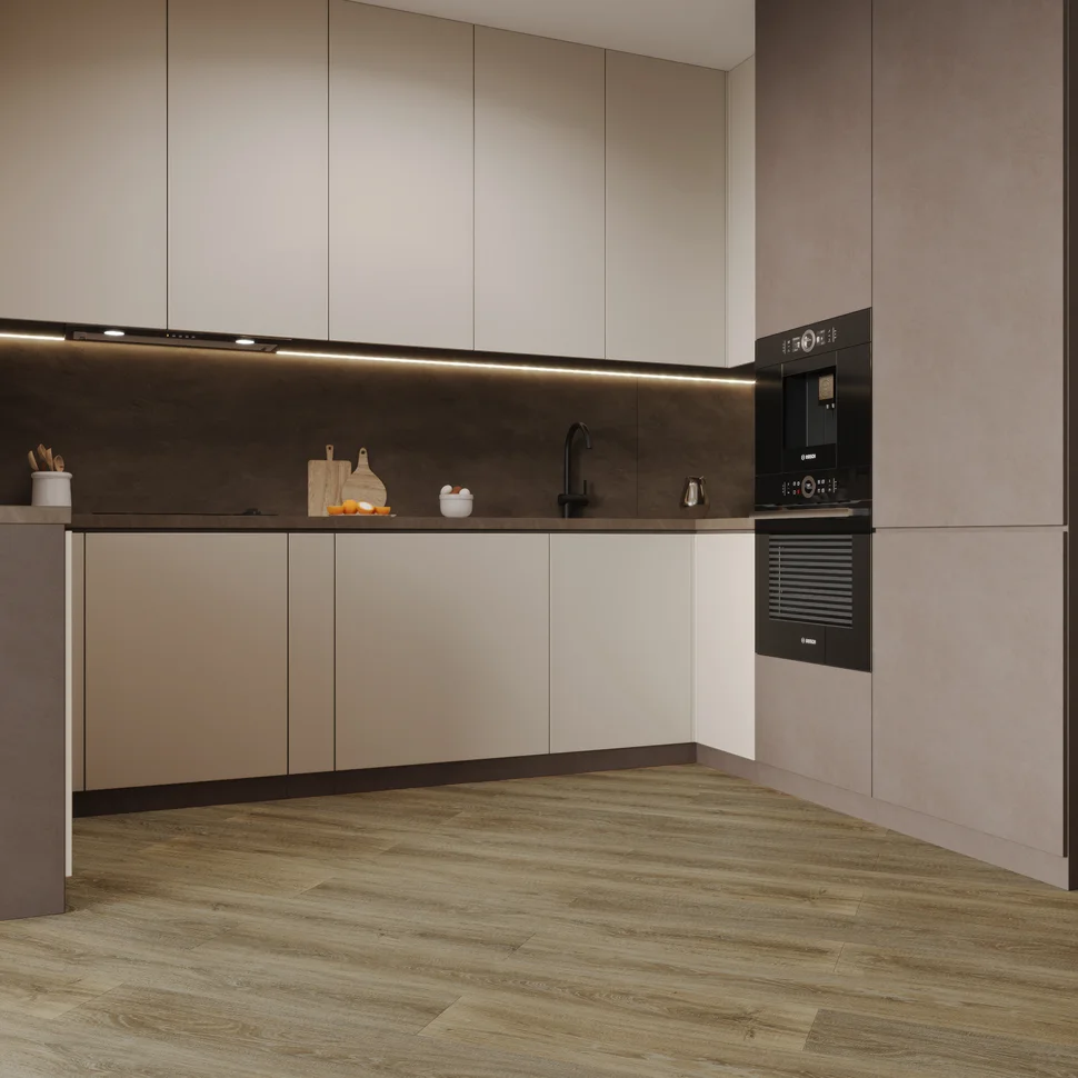 Плитка каменно-полимерная SPC FLOORBEE PROJECT 43 класс Таласса 1218*180*4,3 мм, арт.1101