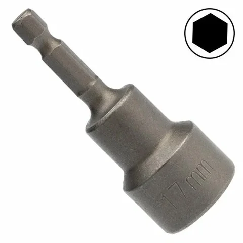 Бита для кровельных саморезов магнитная 17х65мм Nox, ПВХ