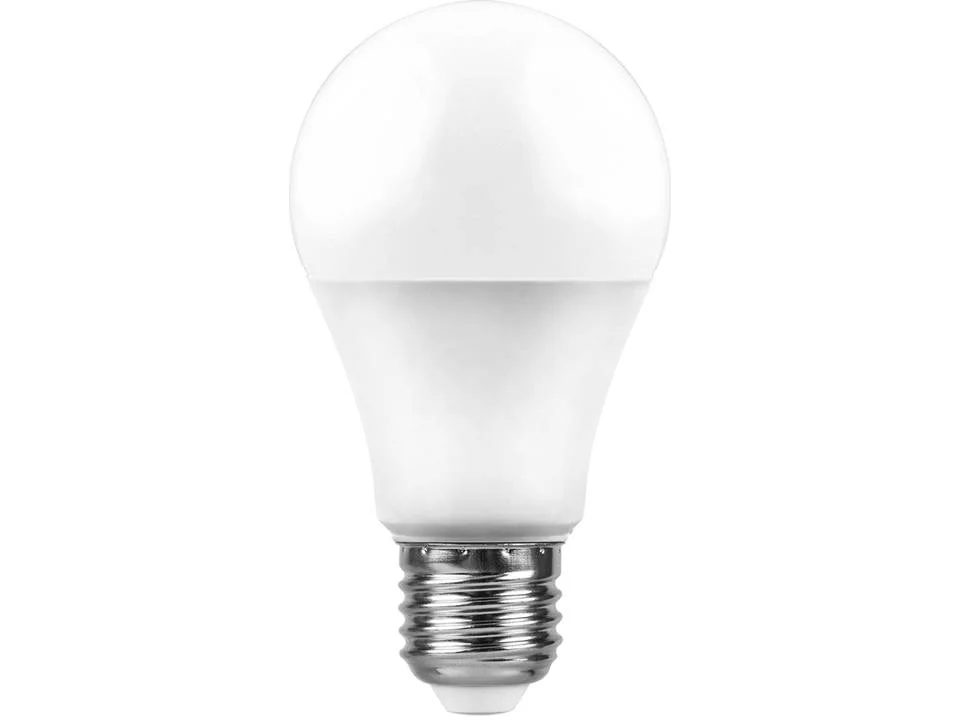 Лампа светодиодная 10W E27 230V 6400K (дневной) Шар Feron, LB-92