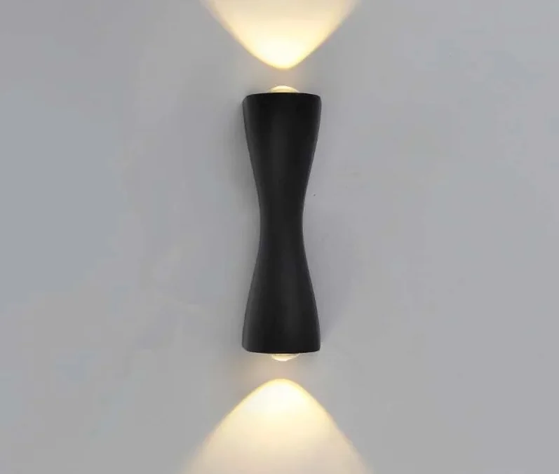 Бра светодиодное SAVIO 6W 2L-WW-160x60x50-BLACK-220-IP54*