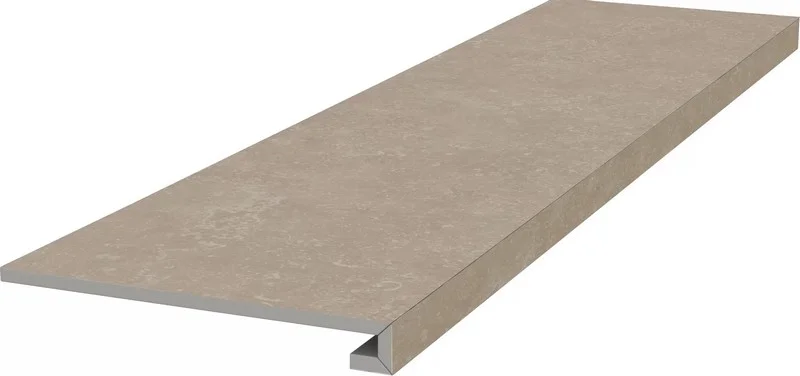 Ступень фронтальная клееная KERAMA MARAZZI Касабланка HP бежевый светлый матовый обрезной 33x119,5x0,9 арт.KM6012G0191RGCF