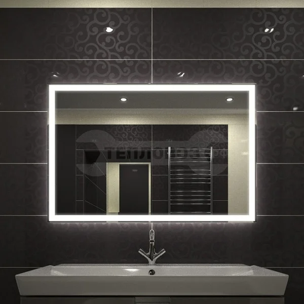 Зеркало Continent Mercury LED, 1000x700 с Led фоновой подсветкой, сенсором