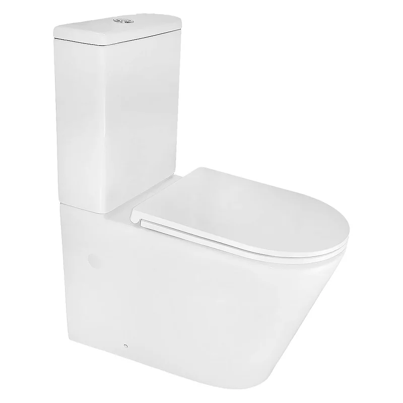 Унитаз-компакт Azario MIZEN 360х660х800 напольный, безободковый, смыв "Скрытое Торнадо", с быстросъемным сиденьем "Микролифт" (AZ-8300)