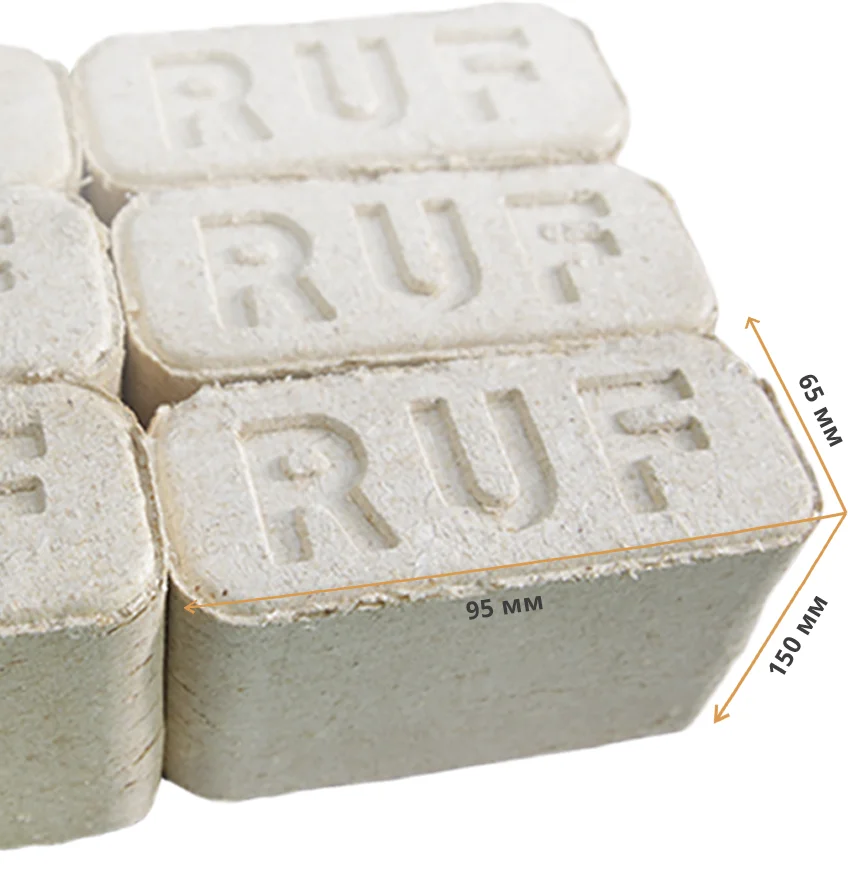 Брикеты топливные RUF хвоя (12шт. 10кг) для ИДД 96уп на под Брикеты топливные RUF хвоя (12шт. 10кг) для ИДД 96уп на под