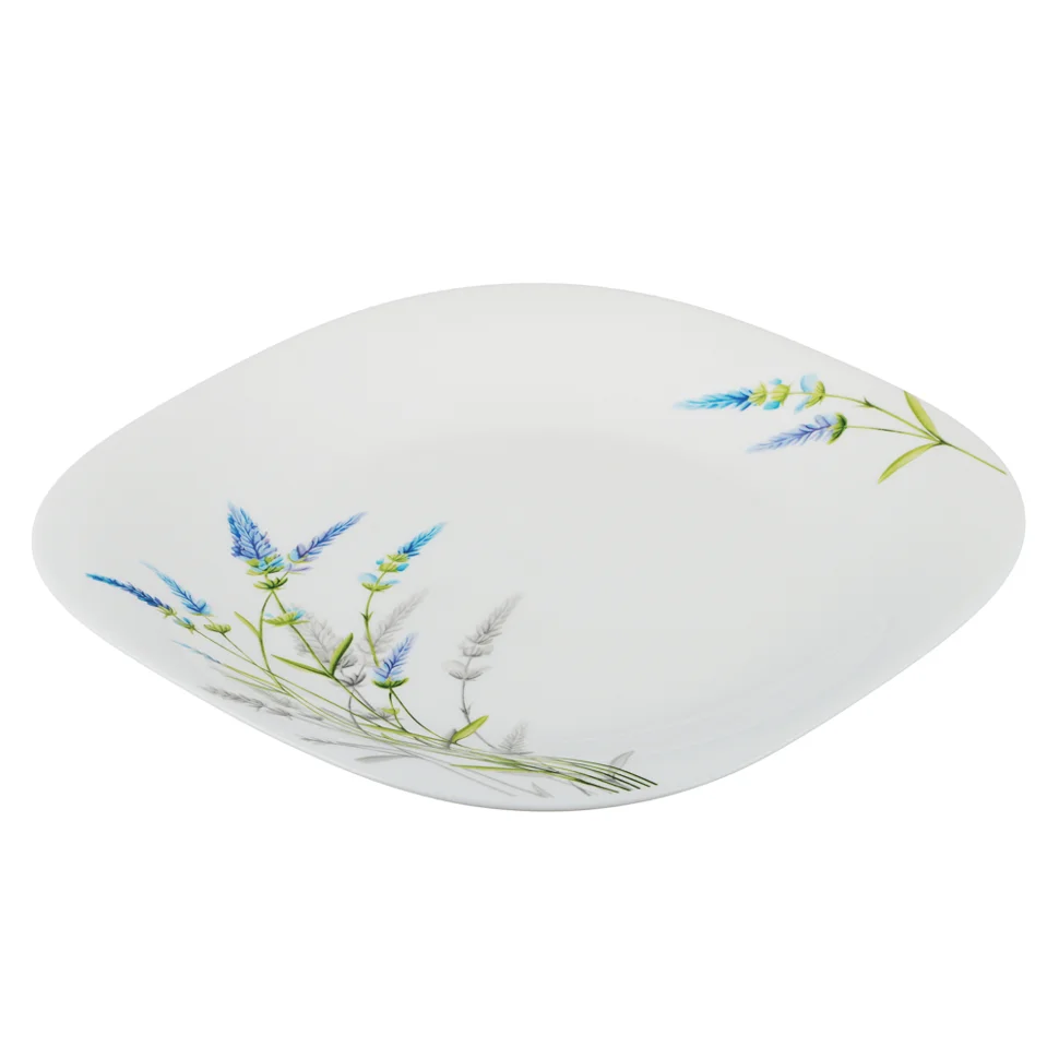 Тарелка MILLIMI 818-632 Касия подстановочная опаловое стекло 29см, квадратная форма, Н220302