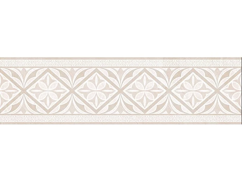 Плитка GLOBAL TILE Gestia бежевый бордюр 7,7*27 арт.B24GE3401TG