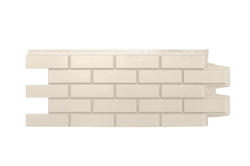Панель цокольная Grandline Клинкерный кирпич Classic, молочный 995*0,39 м (S=0.39м2)