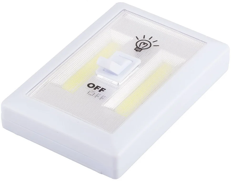 Фонарь с переключателем Feron 1LED 3W (3*AAA в комплект не входят), 115*75*35мм, белый, FN1208