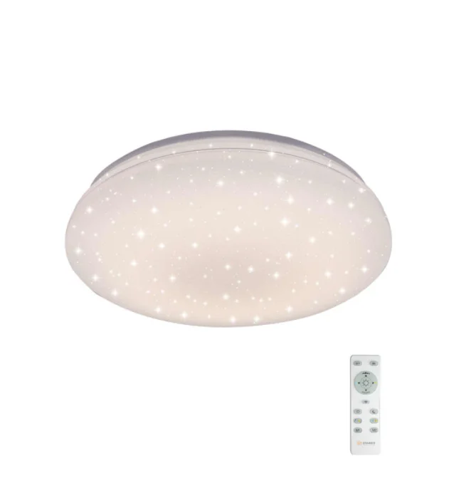 Светильник управляемый светодиодный SATURN 60W RGB R-470-SHINY/WHITE-220-IP44 /2019 без канта