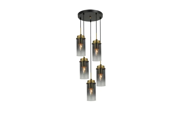 Подвес Milizia 3485-5P BK+CU, 5xE14/40W (29*29*120)