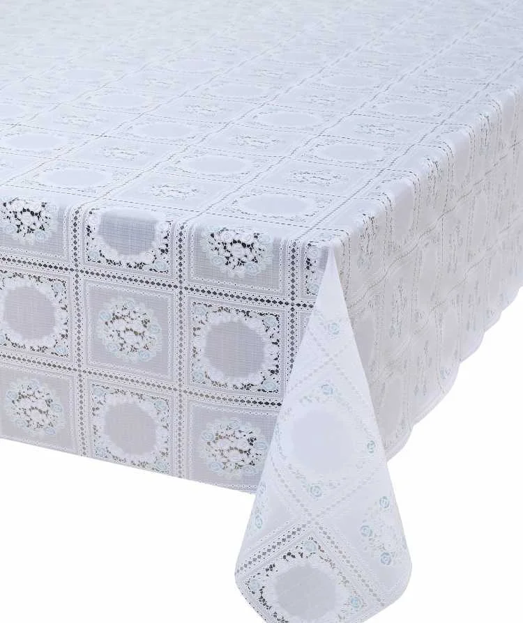 Клеенка ПВХ без основы ажурная 1,37*20м, мод. ТR-629