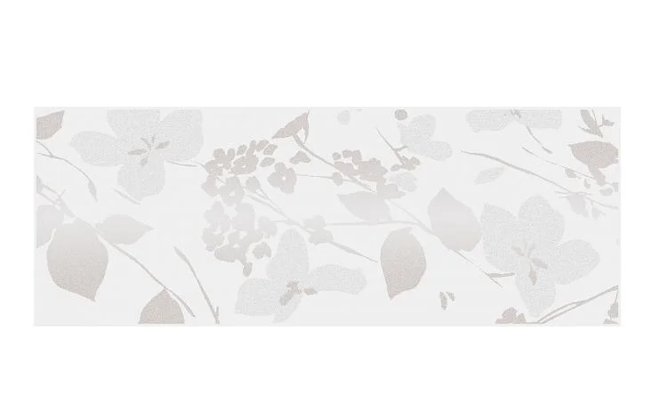 Плитка KERAMA MARAZZI Вилланелла белый декор Цветы 15х40 арт.MLD&#92;A67&#92;15000