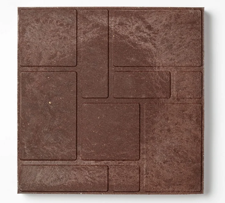 Плитка садовая полимерпесчаная коричневая 330*330*20 мм ЛЕГРИН