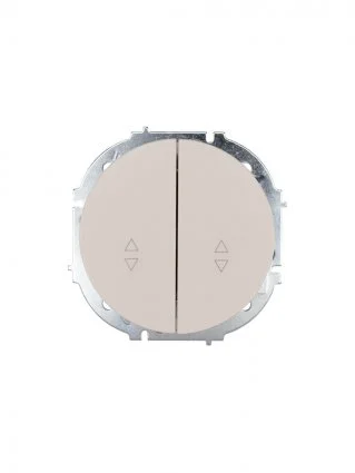 Выключатель двухклавишный СП Lezard OSEN проходной слоновая кость Выключатель двухклавишный СП Lezard OSEN проходной слоновая кость