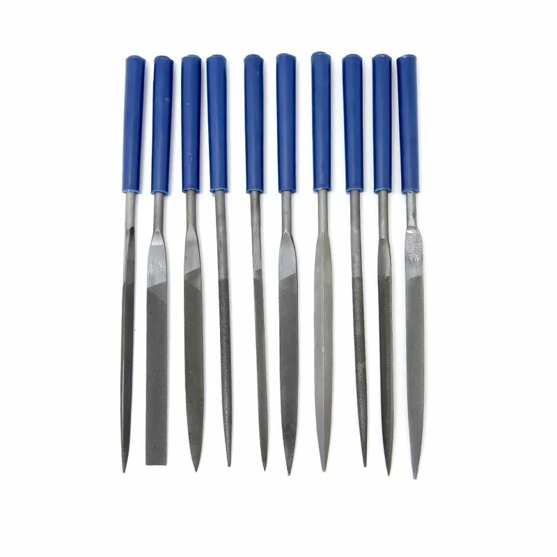 Набор надфилей 140х 50х3 мм, КОБАЛЬТ № 1, обрезиненные рукоятки (10 шт.) чехол Набор надфилей 140х 50х3 мм, КОБАЛЬТ № 1, обрезиненные рукоятки (10 шт.) чехол