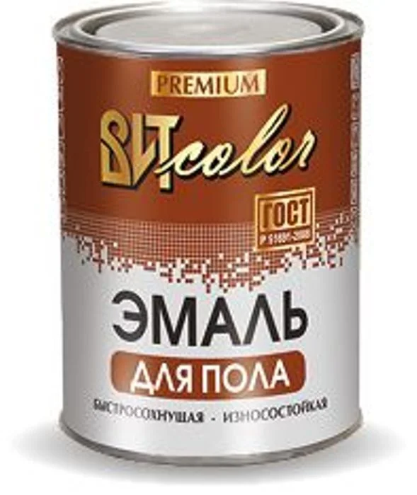 Эмаль ПФ-266 красно-коричневая 0,8кг ВИТ color быстросохнущая для пола (сушка 7 часов)