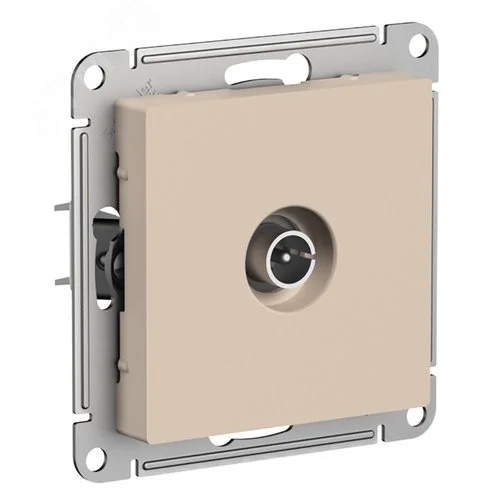 Механизм розетки телевизионной оконечной TV AtlasDesign 1дБ песочн. SE ATN001291