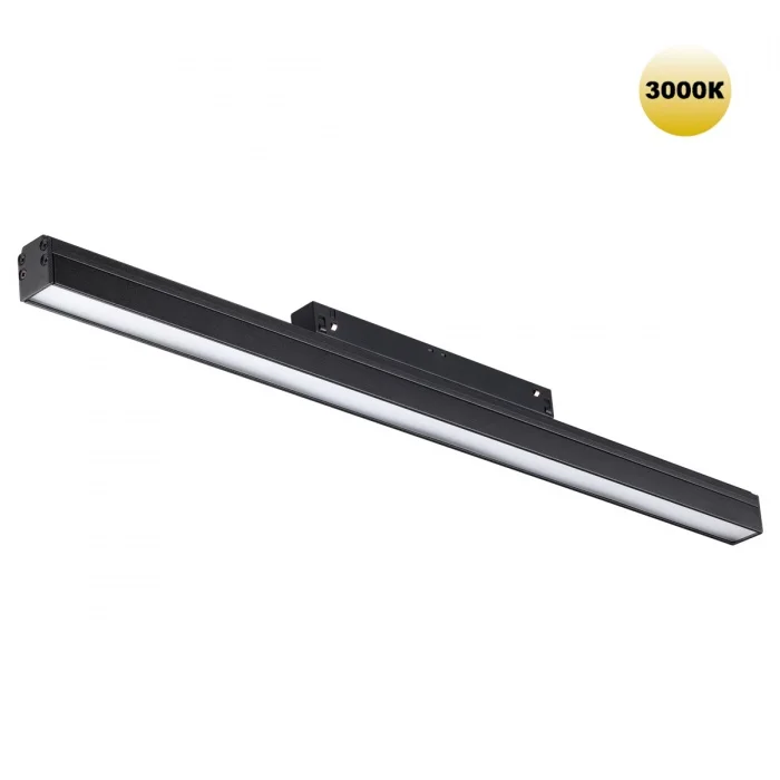 Трековый светильник для низков. шинопровода 359201 SHINO NT23 079 черный IP20 LED 3000К 24W 48V 1800Лм FLUM