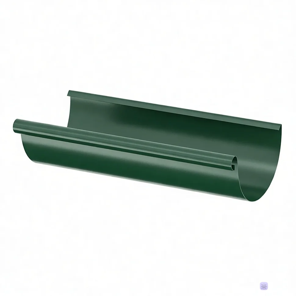 ST Желоб полукруглый, 125/90мм, 3м RAL 6005 ST Желоб полукруглый, 125/90мм, 3м RAL 6005