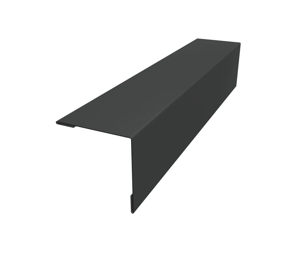 Забор-жалюзи завершающая планка 50х50, Milan, Tokyo Стальной бархат, RAL **, длина 2,5м