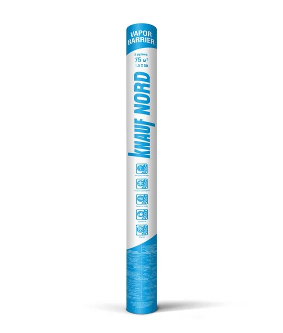 Пленка Knauf NORD Vapor Barrier 75 м2 (1,5м*50м), 180 гр/м2