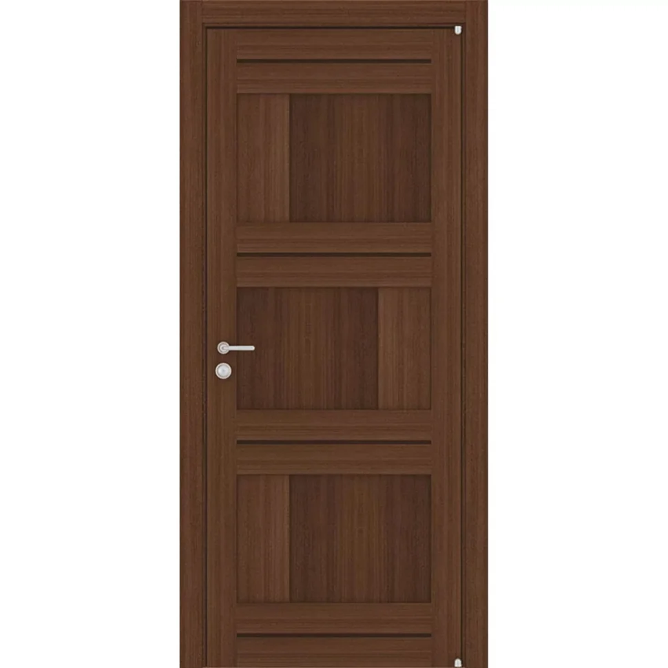 Блок дверной Дверь UBERTURE LIGHT Модель 2180 глухая, орех вельвет 80, экошпон