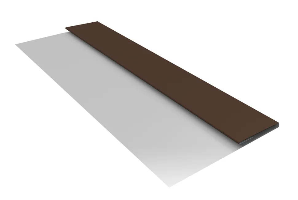 Планка стартовая PE RAL 8017 (шоколад) для М/сайдинга Блок-Хаус NEW 0.45мм, 3м.п. Планка стартовая PE RAL 8017 (шоколад) для М/сайдинга Блок-Хаус NEW 0.45мм, 3м.п.