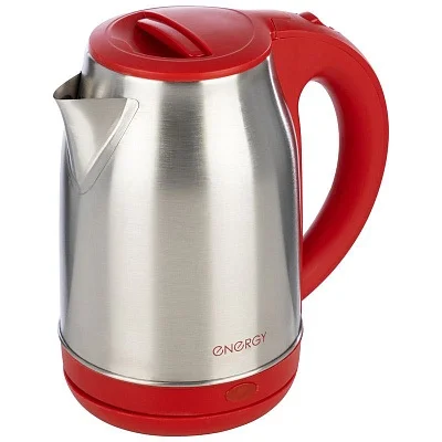 Чайник ENERGY E-201 (1,8 л, диск) стальной, красный Чайник ENERGY E-201 (1,8 л, диск) стальной, красный