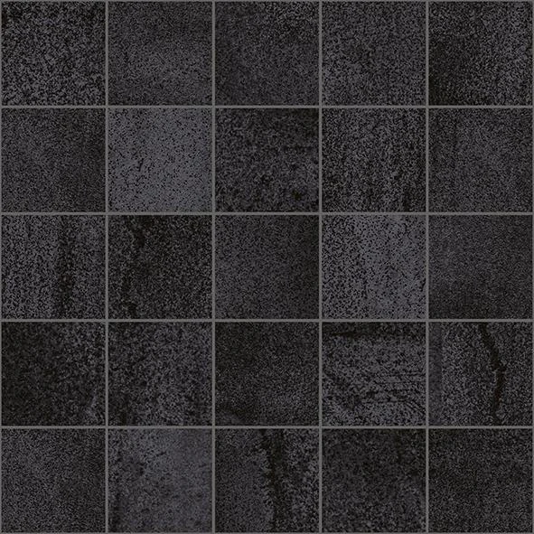 Плитка LAPARET Metallica Декор мозаичный чёрный 25х25 арт.MM34034
