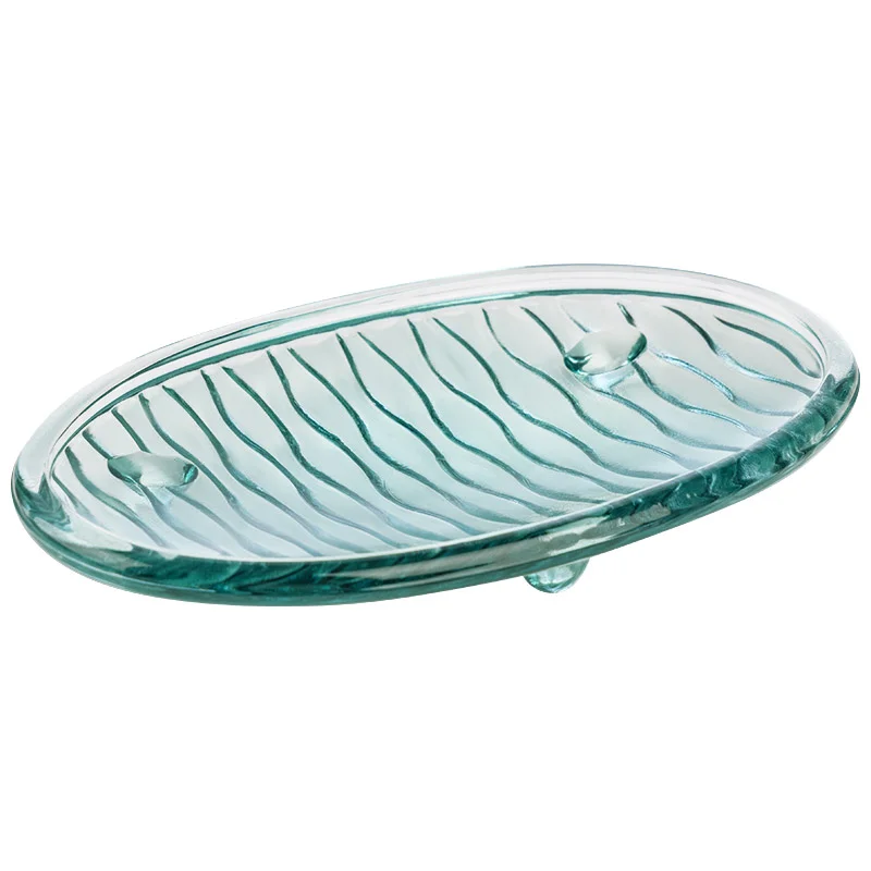 Мыльница CRYSTALITE (стекло), цвет: голубой Мыльница CRYSTALITE (стекло), цвет: голубой