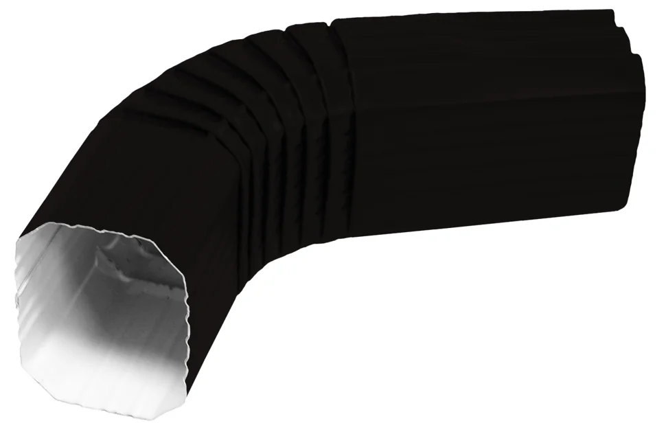 Колено прямоугольное Vortex Matt RAL 9005