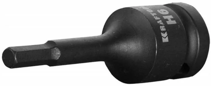 Головка торцевая ударная 1/2", 78мм, Cr-Mo, KRAFTOOL "INDUSTRIE QUALITAT", HEX, фосфатированная, H4