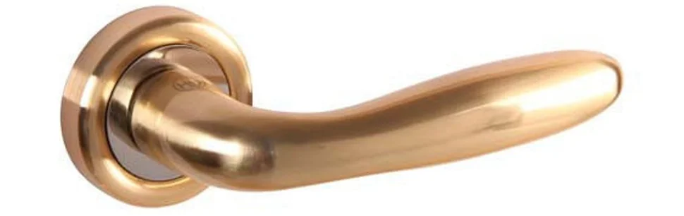 Ручка дверная HANDLE DESIGN ARON R22375 SG/CP матовое золото