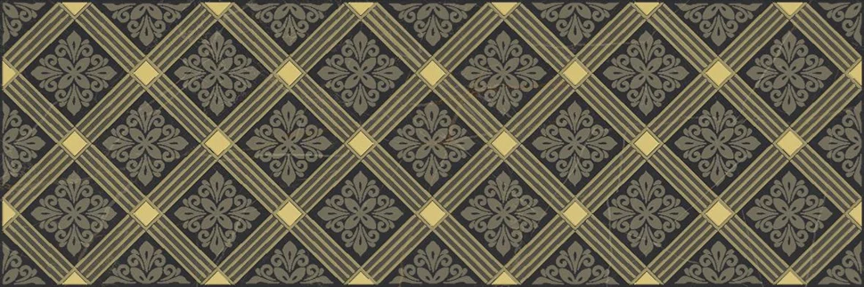 Плитка LAPARET Royal Декор чёрный 20х60 арт.AD&#92;B483&#92;60045