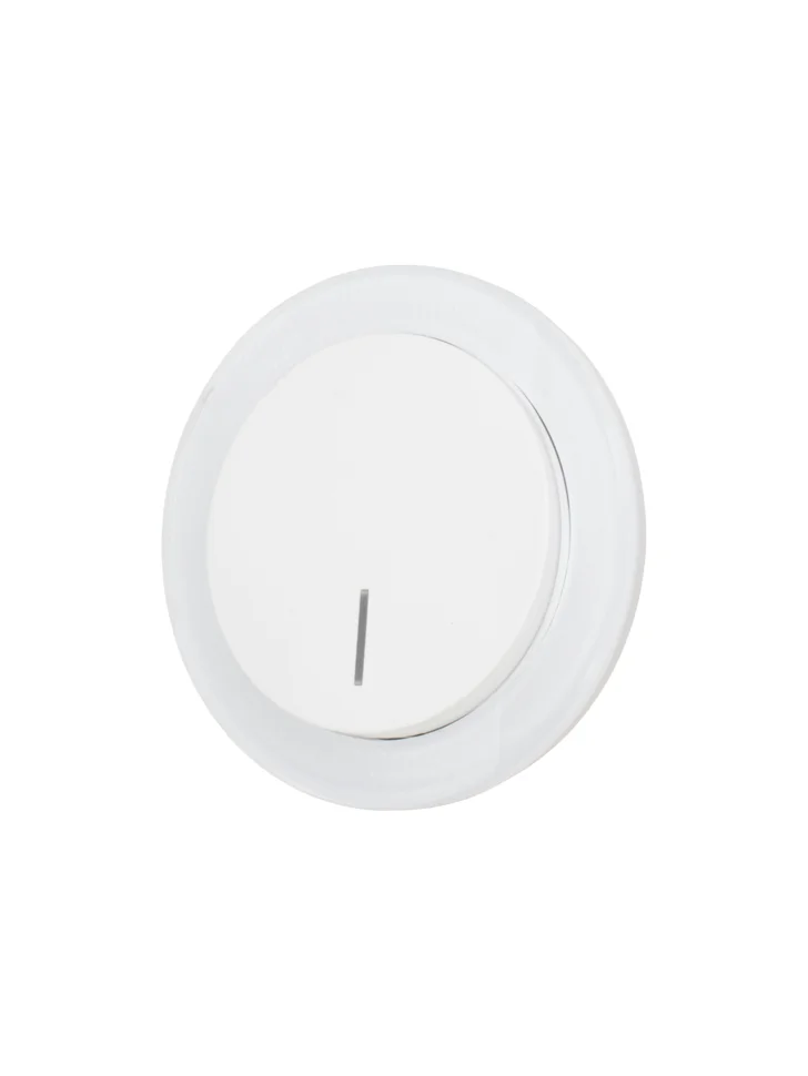 Рамка одноместная горизонтальная Lezard OSEN акриловая белая матовая