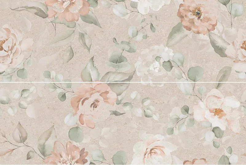 Панно KERAMA MARAZZI Риккарди 2 бежевый матовый обрезной 80x120 арт.AZ&#92;B051&#92;2x&#92;14059R
