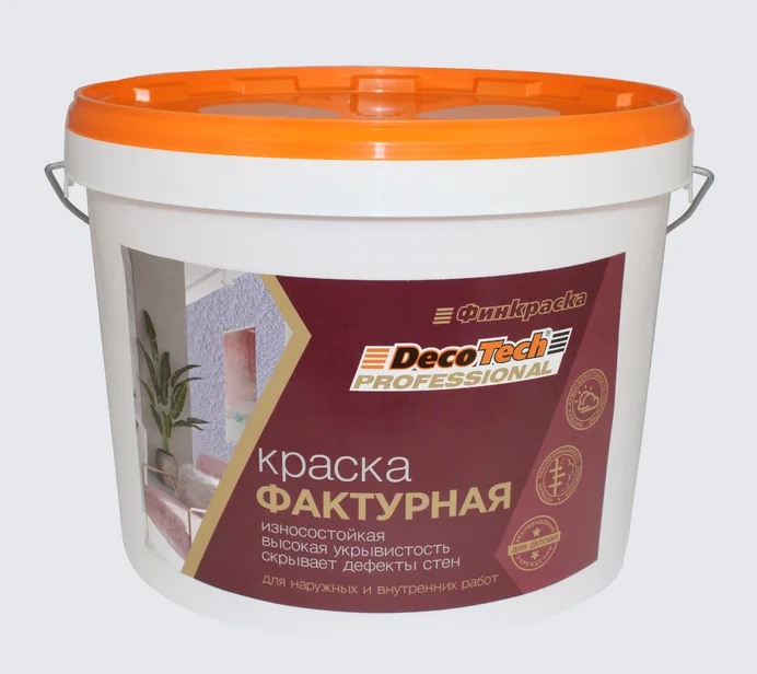 Краска фактурная DecoTech 4,5 кг
