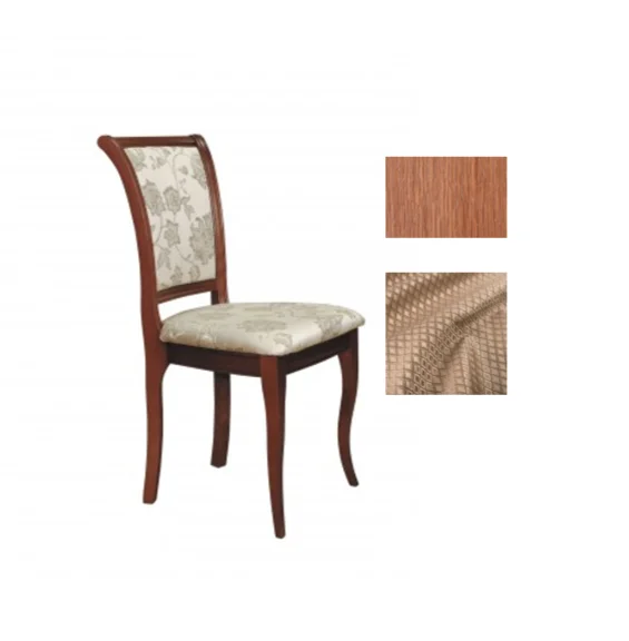 Стул "Элегия - Т" (ножка тонкая) 910х450х470 тон Светлый орех ткань VATACAN COM KORIZA (ВипТекстиль)