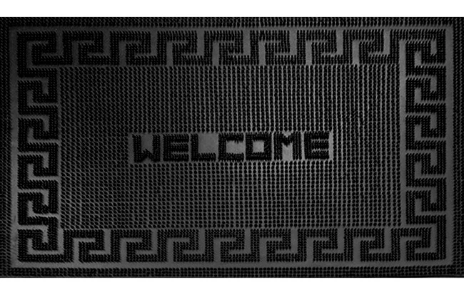 Коврик резиновый 40х60 см "Welcome", черный, SunStep*