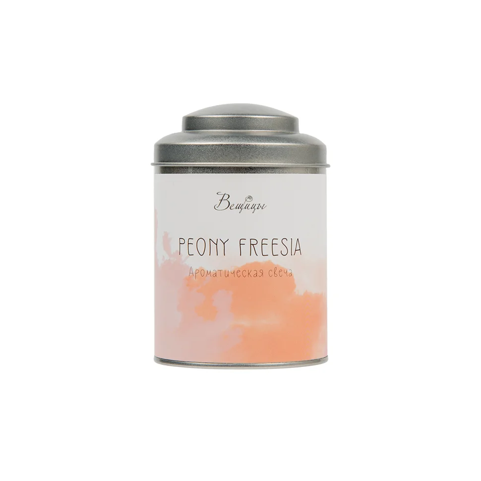 Свеча ароматическая PEONY FREESIA, Д75 Ш75 В110